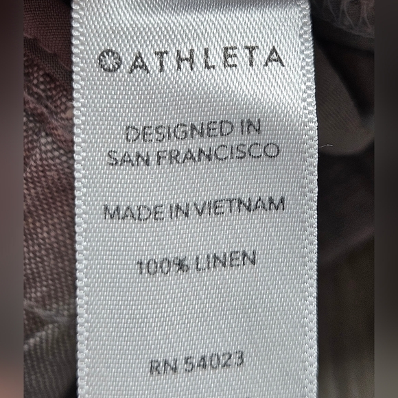 Athleta Cabo Linen Shorts Size 2 Grey 4" inseam - Picture 5 of 8